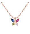 Butterflies Silver Necklace SPE-5811